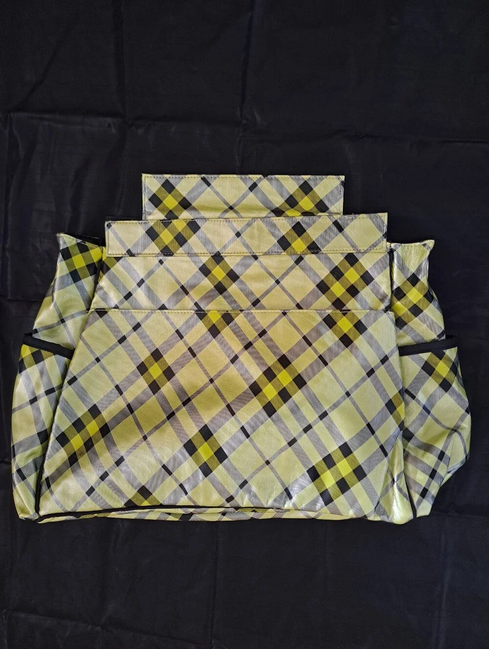 Miche Plaid Tote in Yellow and Black